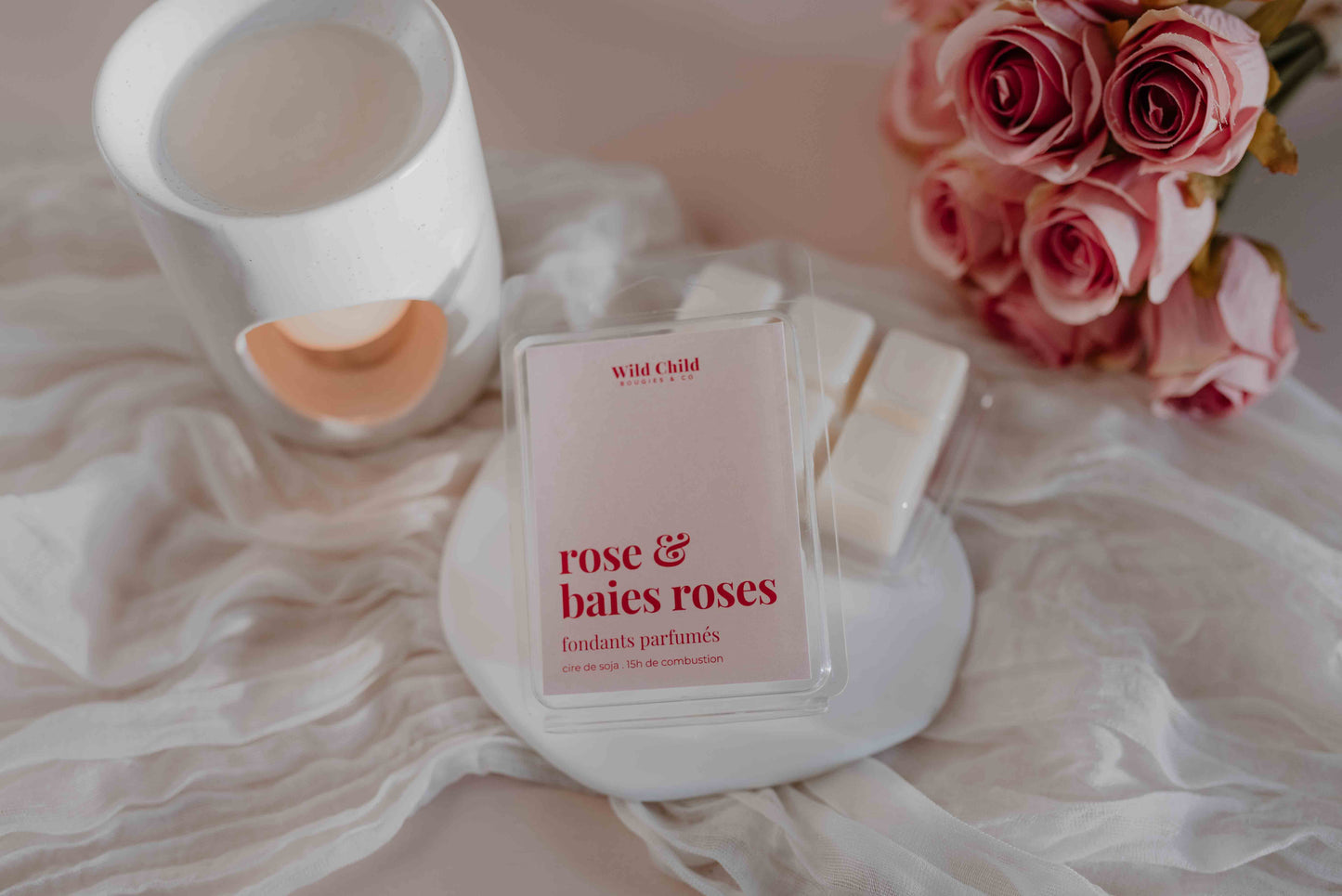 Rose & Baies roses - Fondants parfumés 15h
