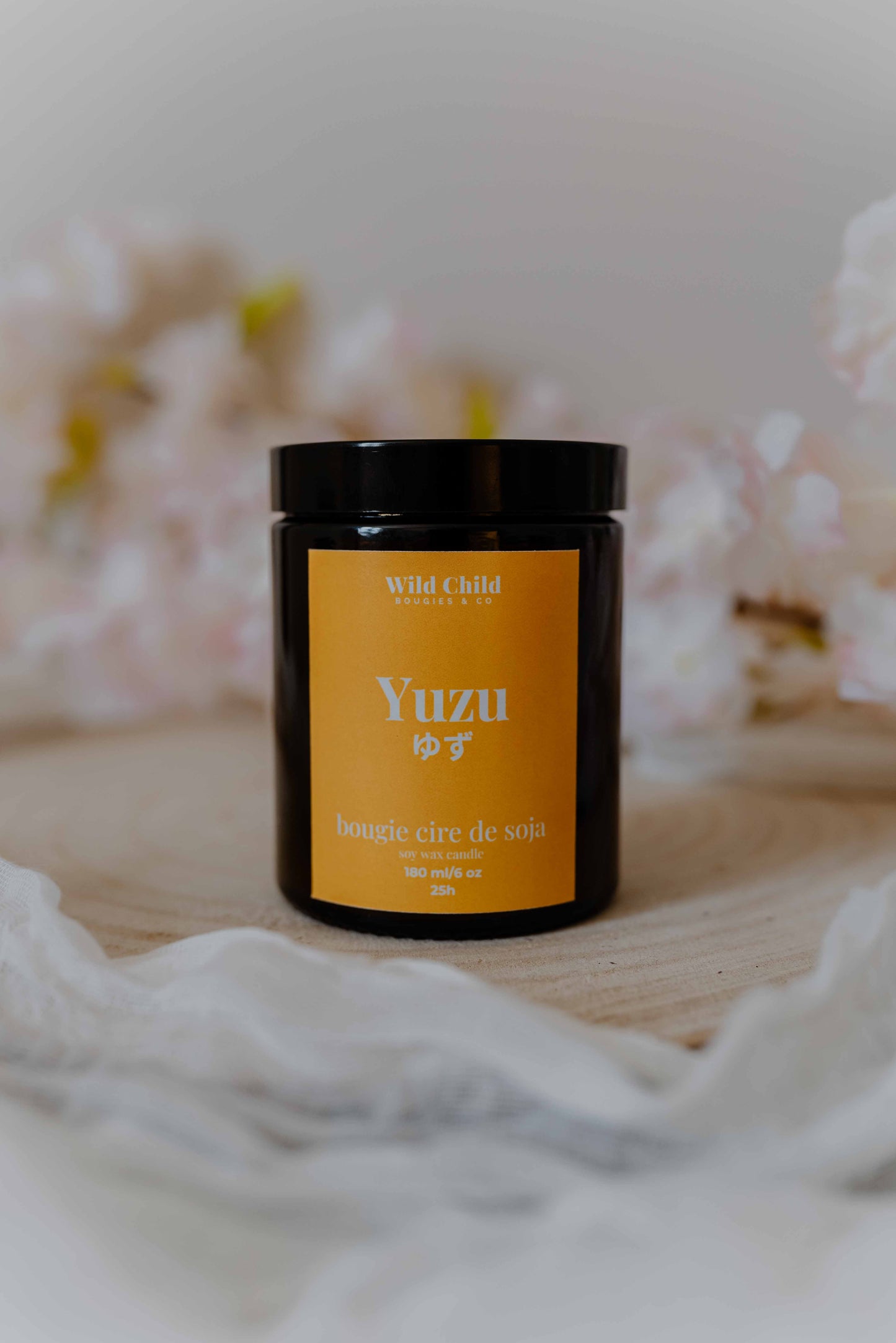Yuzu - Bougie cire de soja et parfum sans CMR - 25h