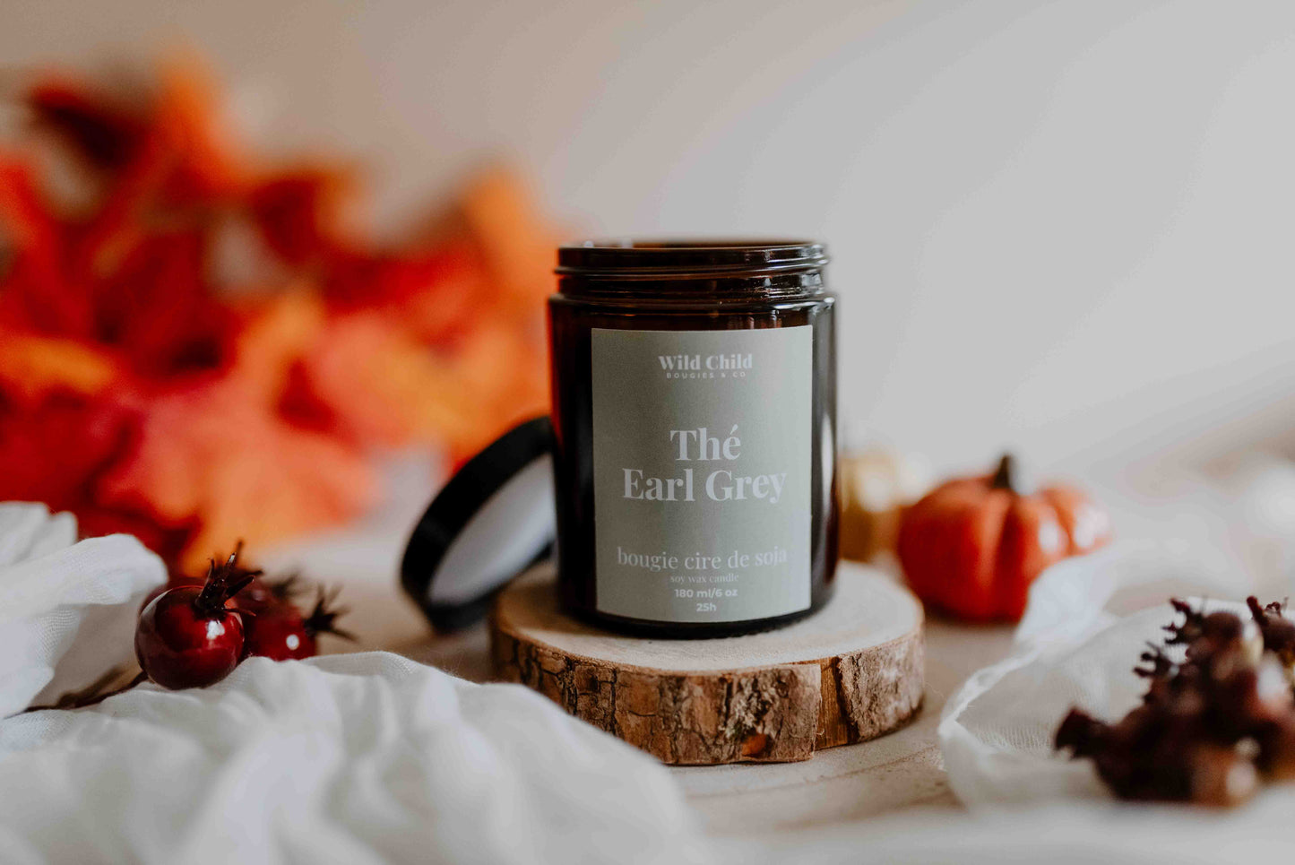 "Thé Earl Grey" - Bougie naturelle parfumée - 25h