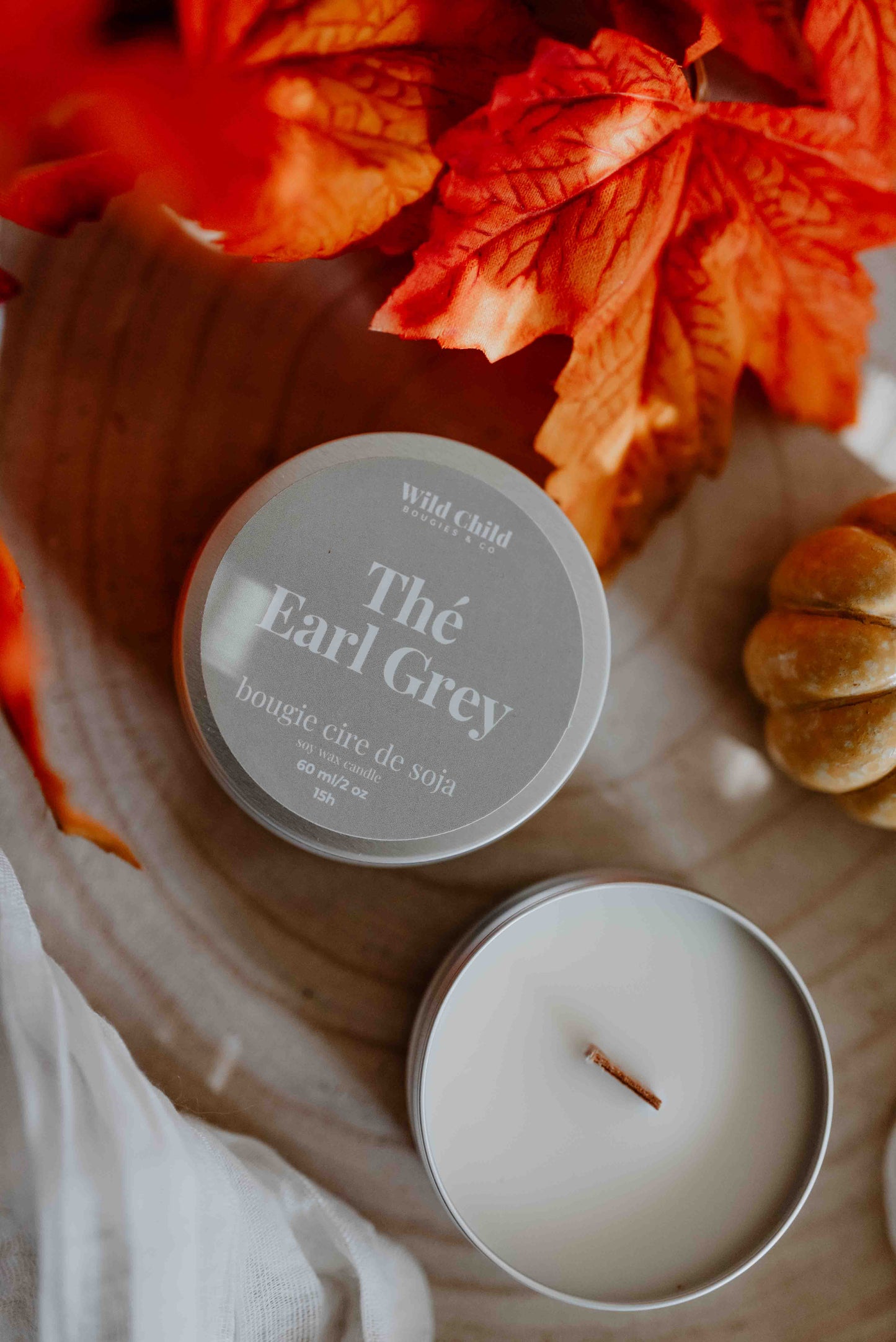 "Thé Earl Grey" - Bougie naturelle parfumée - 15h