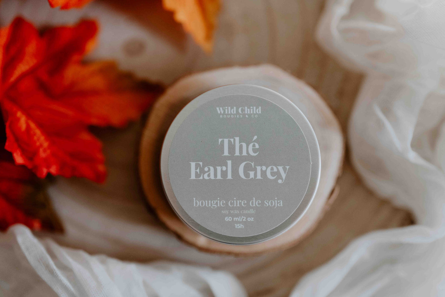 "Thé Earl Grey" - Bougie naturelle parfumée - 15h