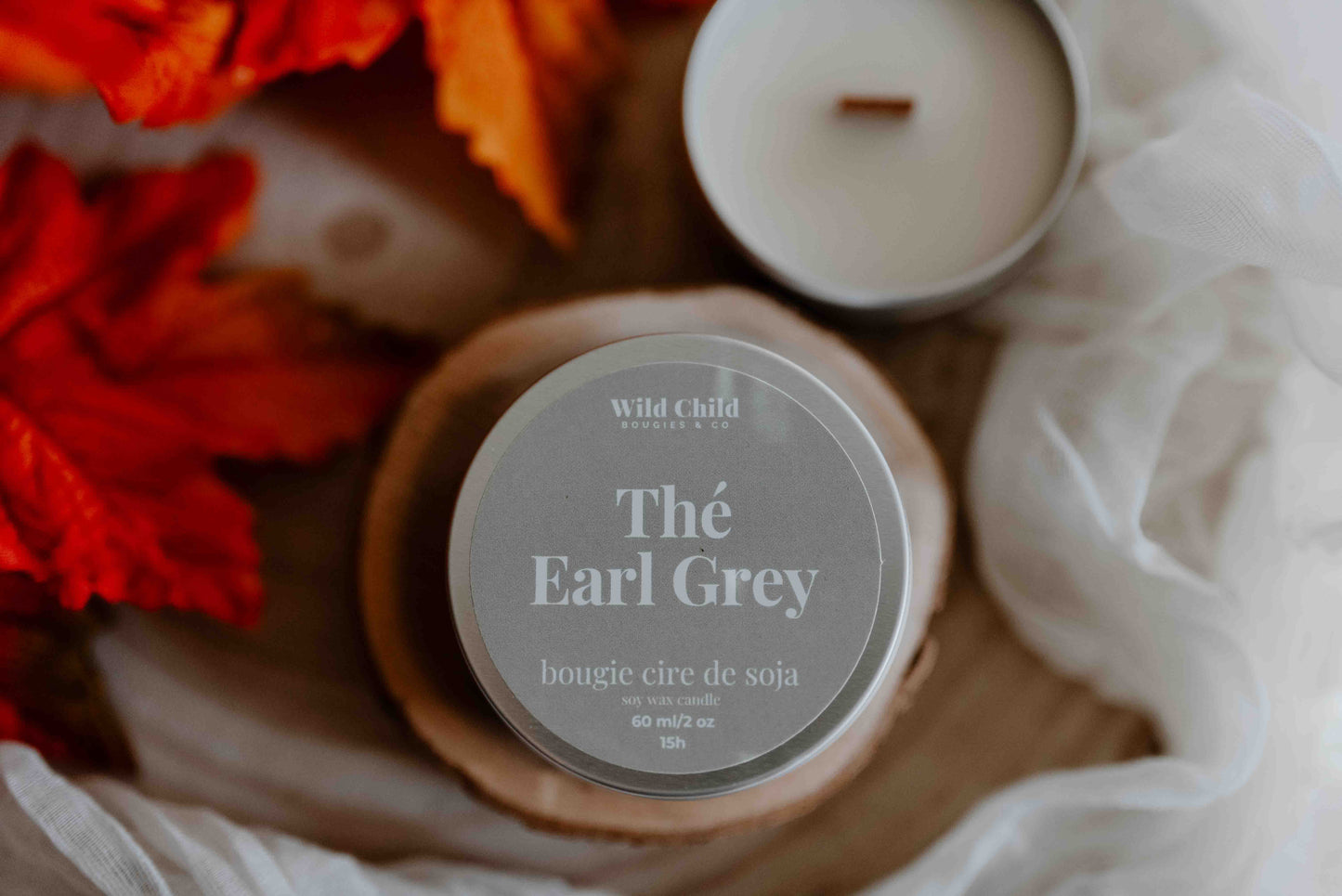 "Thé Earl Grey" - Bougie naturelle parfumée - 15h